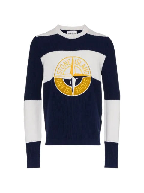 Stone Island crew-neck striped sweater