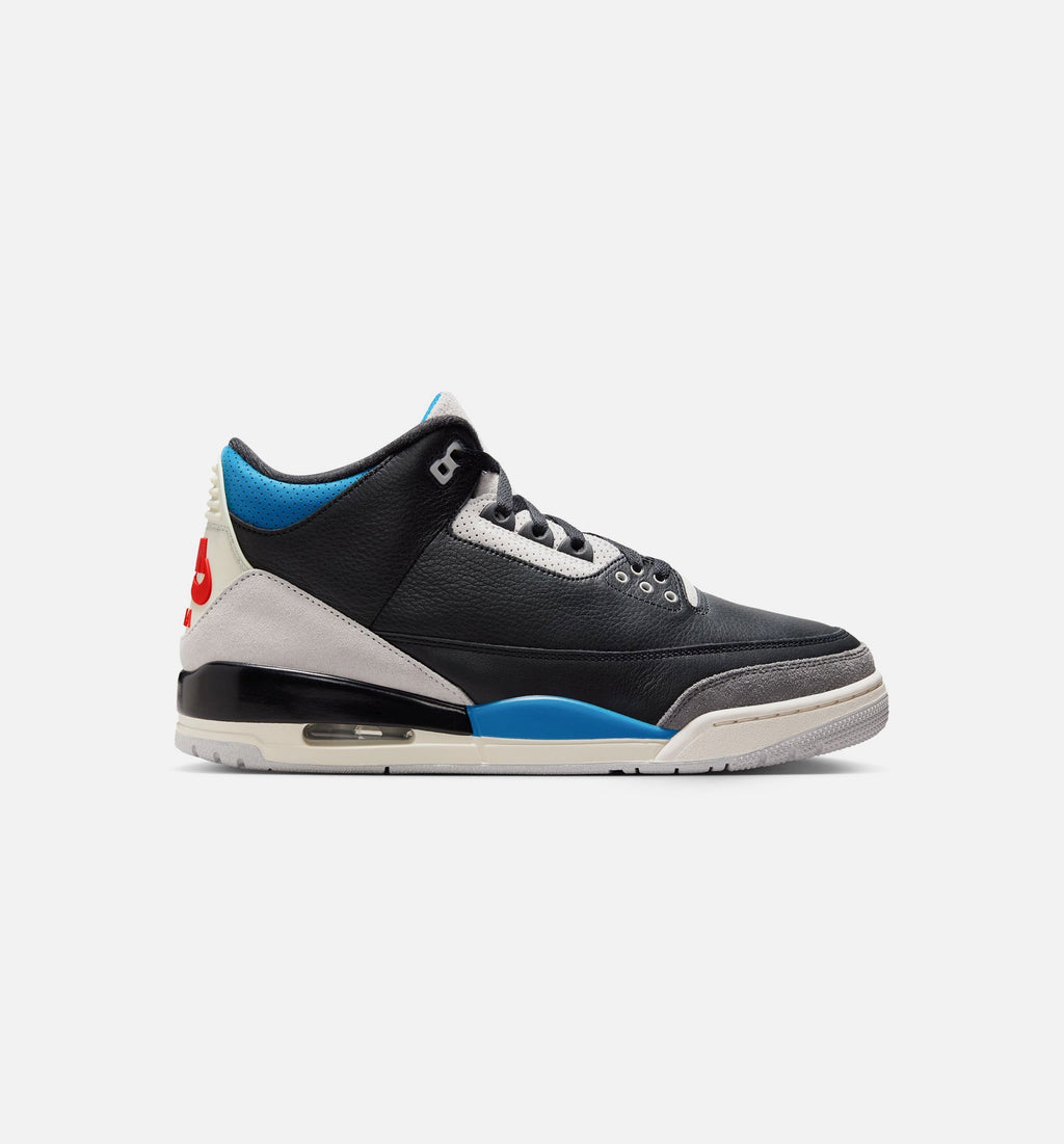 Air Jordan 3 Retro OG Rare Air – Men's Lifestyle Shoe | Black/Chile Red/Neutral Grey