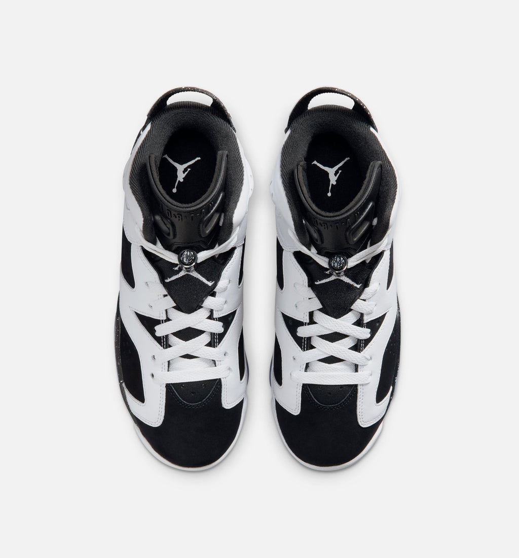 Air Jordan 6 Retro Black and White GS Sneakers